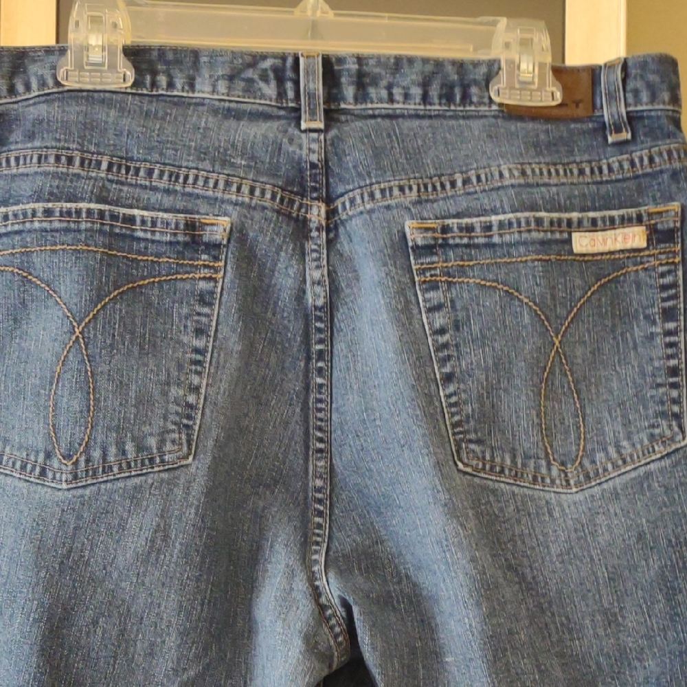 Calvin Klein Women's Boot Cut Jeans - Dark Blue - Picture 6 of 9